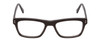Front View of Ernest Hemingway 4665 Unisex Cateye Acetate Designer Eyeglasses Matte Black 53mm