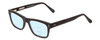 Profile View of Ernest Hemingway H4665 Designer Progressive Lens Blue Light Blocking Eyeglasses in Matte Black Unisex Cateye Full Rim Acetate 53 mm