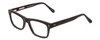 Profile View of Ernest Hemingway H4665 Designer Progressive Lens Blue Light Blocking Eyeglasses in Matte Black Unisex Cateye Full Rim Acetate 53 mm