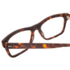 Close Up View of Ernest Hemingway H4665 Designer Progressive Lens Prescription Rx Eyeglasses in Matte Tortoise Havana Brown Yellow Unisex Cateye Full Rim Acetate 53 mm