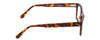 Side View of Ernest Hemingway H4665 Designer Blue Light Blocking Eyeglasses in Matte Tortoise Havana Brown Yellow Unisex Cateye Full Rim Acetate 53 mm