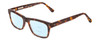 Profile View of Ernest Hemingway H4665 Designer Progressive Lens Blue Light Blocking Eyeglasses in Matte Tortoise Havana Brown Yellow Unisex Cateye Full Rim Acetate 53 mm