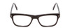 Front View of Ernest Hemingway H4665 Designer Single Vision Prescription Rx Eyeglasses in Gloss Black Unisex Cateye Full Rim Acetate 53 mm