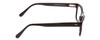 Side View of Ernest Hemingway H4665 Designer Progressive Lens Blue Light Blocking Eyeglasses in Gloss Black Unisex Cateye Full Rim Acetate 53 mm