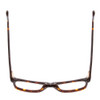 Top View of Ernest Hemingway H4665 Designer Reading Eye Glasses with Custom Cut Powered Lenses in Shiny Tortoise Havana Brown Yellow Unisex Cateye Full Rim Acetate 53 mm