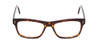 Front View of Ernest Hemingway H4665 Designer Single Vision Prescription Rx Eyeglasses in Shiny Tortoise Havana Brown Yellow Unisex Cateye Full Rim Acetate 53 mm