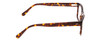 Side View of Ernest Hemingway H4665 Designer Blue Light Blocking Eyeglasses in Shiny Tortoise Havana Brown Yellow Unisex Cateye Full Rim Acetate 53 mm