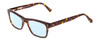 Profile View of Ernest Hemingway H4665 Designer Blue Light Blocking Eyeglasses in Shiny Tortoise Havana Brown Yellow Unisex Cateye Full Rim Acetate 53 mm