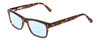Profile View of Ernest Hemingway H4665 Designer Progressive Lens Blue Light Blocking Eyeglasses in Shiny Tortoise Havana Brown Yellow Unisex Cateye Full Rim Acetate 53 mm