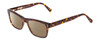 Profile View of Ernest Hemingway H4665 Designer Polarized Reading Sunglasses with Custom Cut Powered Amber Brown Lenses in Shiny Tortoise Havana Brown Yellow Unisex Cateye Full Rim Acetate 53 mm