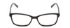 Front View of Ernest Hemingway H4676 Designer Progressive Lens Prescription Rx Eyeglasses in Gloss Black Ladies Cateye Full Rim Acetate 53 mm