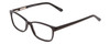 Profile View of Ernest Hemingway H4676 Designer Progressive Lens Prescription Rx Eyeglasses in Gloss Black Ladies Cateye Full Rim Acetate 53 mm