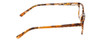 Side View of Ernest Hemingway H4676 Ladies Cateye Eyeglasses Demi-Tortoise Yellow Brown 53 mm