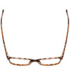 Top View of Ernest Hemingway H4676 Designer Bi-Focal Prescription Rx Eyeglasses in Demi-Tortoise Havana Yellow Brown Ladies Cateye Full Rim Acetate 53 mm