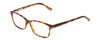 Profile View of Ernest Hemingway H4676 Designer Blue Light Blocking Eyeglasses in Demi-Tortoise Havana Yellow Brown Ladies Cateye Full Rim Acetate 53 mm