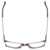 Top View of Ernest Hemingway H4679 Designer Progressive Lens Prescription Rx Eyeglasses in Grey Clear Gradient Mist Unisex Square Full Rim Acetate 53 mm