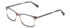 Profile View of Ernest Hemingway H4679 Designer Blue Light Blocking Eyeglasses in Grey Clear Gradient Mist Unisex Square Full Rim Acetate 53 mm