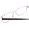 Close Up View of Ernest Hemingway 4684 Unisex Cateye Eyeglasses in Black White Crystal Layer 53mm