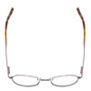 Top View of Ernest Hemingway H4695 Stainless Steel Eyeglasses in Pewter Silver/Tortoise 48mm