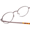 Close Up View of Ernest Hemingway H4695 Stainless Steel Eyeglasses in Pewter Silver/Tortoise 48mm