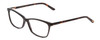 Profile View of Ernest Hemingway H4696 Designer Reading Eye Glasses with Custom Cut Powered Lenses in Shiny Black/Tortoise Havana Brown Yellow Ladies Cateye Full Rim Acetate 54 mm