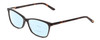 Profile View of Ernest Hemingway H4696 Designer Progressive Lens Blue Light Blocking Eyeglasses in Shiny Black/Tortoise Havana Brown Yellow Ladies Cateye Full Rim Acetate 54 mm
