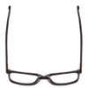 Top View of Ernest Hemingway 4697 Unisex Square Acetate Designer Eyeglasses Gloss Black 53mm
