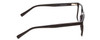 Side View of Ernest Hemingway H4697 Designer Blue Light Blocking Eyeglasses in Gloss Black Unisex Square Full Rim Acetate 53 mm
