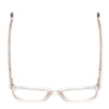Top View of Ernest Hemingway 4697 Unisex Square Designer Eyeglasses Gloss Crystal Clear 53mm