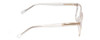 Side View of Ernest Hemingway H4697 Designer Blue Light Blocking Eyeglasses in Gloss Crystal Clear Unisex Square Full Rim Acetate 53 mm