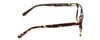 Side View of Ernest Hemingway H4697 Designer Blue Light Blocking Eyeglasses in Gloss Tortoise Havana Brown Yellow Unisex Square Full Rim Acetate 53 mm