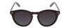 Front View of Ernest Hemingway H4725 Women Cateye Designer Sunglasses in Black&Blue/Grey 52 mm