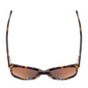 Top View of Ernest Hemingway H4732 Ladies Cateye Sunglasses Blue Tortoise Brown&Orange 56 mm