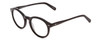 Profile View of Ernest Hemingway H4733 Designer Reading Eye Glasses in Gloss Black Unisex Cateye Full Rim Acetate 49 mm