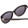 Close Up View of Ernest Hemingway H4735 Ladies Cateye Designer Sunglasses in Black&Blue/Grey 54mm