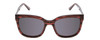 Front View of Ernest Hemingway H4736 Unisex Cateye Sunglasses Burgundy Red Plum&Blue/Grey 53mm