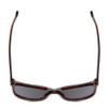 Top View of Ernest Hemingway H4736 Unisex Cateye Sunglasses Burgundy Red Plum&Blue/Grey 53mm