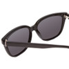 Close Up View of Ernest Hemingway H4737 Unisex Cateye Designer Sunglasses in Black&Blue/Grey 55mm