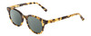 Profile View of Ernest Hemingway H4739 Designer Polarized Sunglasses with Custom Cut Smoke Grey Lenses in Antique Yellow Brown Gold Tortoise Havana Unisex Cateye Full Rim Acetate 53 mm