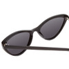 Close Up View of Ernest Hemingway H4740 Ladies Cateye Designer Sunglasses in Black&Blue/Grey 56mm