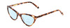 Profile View of Ernest Hemingway H4740 Designer Progressive Lens Blue Light Blocking Eyeglasses in Gloss Brown Rose Auburn Tortoise Havana Ladies Cateye Full Rim Acetate 56 mm