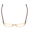 Top View of Ernest Hemingway H4805 Cateye Eyeglasses in Brown Crystal Mist/Red Tortoise 52mm