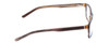 Side View of Ernest Hemingway H4806 Designer Reading Eye Glasses with Custom Cut Powered Lenses in Grey Blue/Auburn Brown Layered Mist Unisex Rectangle Full Rim Acetate 56 mm