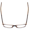 Top View of Ernest Hemingway H4806 Designer Bi-Focal Prescription Rx Eyeglasses in Grey Blue/Auburn Brown Layered Mist Unisex Rectangle Full Rim Acetate 56 mm