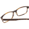 Close Up View of Ernest Hemingway H4806 Designer Bi-Focal Prescription Rx Eyeglasses in Yellow Brown Tortoise Havana/Olive Green Lines Layered Unisex Rectangle Full Rim Acetate 56 mm