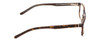Side View of Ernest Hemingway H4806 Designer Blue Light Blocking Eyeglasses in Yellow Brown Tortoise Havana/Olive Green Lines Layered Unisex Rectangle Full Rim Acetate 56 mm