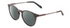 Profile View of Dragon Alliance DR520S LL HYPE Designer Polarized Reading Sunglasses with Custom Cut Powered Smoke Grey Lenses in Slate Wood Marble Grey Unisex Classic Full Rim Acetate 51 mm