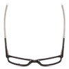Top View of Nike 7237 Unisex Rectangle Full Rim Designer Reading Glasses in Black/Grey 52 mm