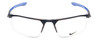 Front View of Nike 8050 Unisex Rectangle Reading Glasses in Satin Navy Blue & Royal Pulse 57mm