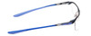 Side View of Nike 8050 Unisex Rectangle Reading Glasses in Satin Navy Blue & Royal Pulse 57mm